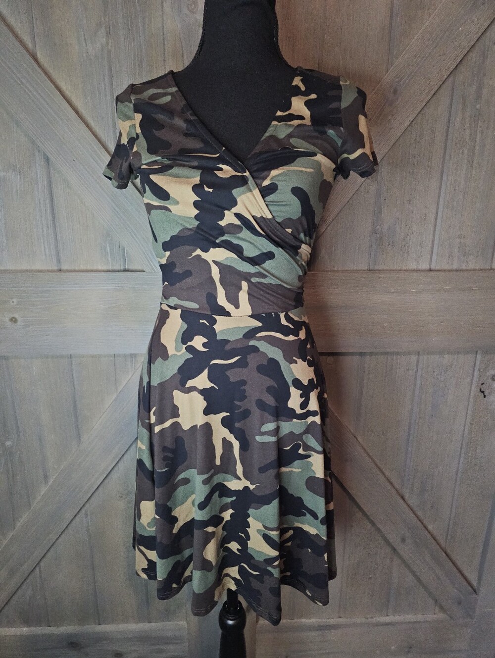 Y2k Rebel Sugar Camo Dress sz Small
